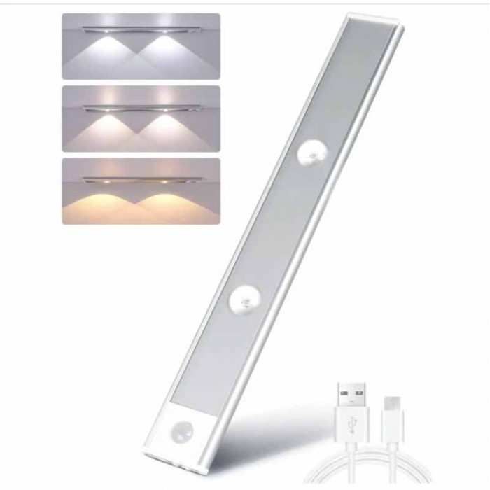 Liston Led Bajo Alacena Usb 30cm Control Remoto