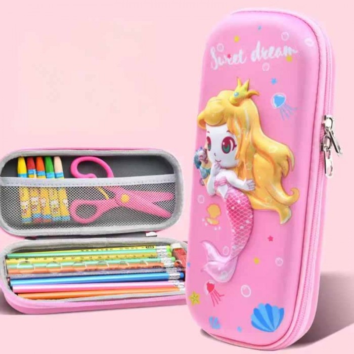 Cartuchera Infantil Relieve Con Cierre
