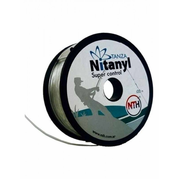 Tanza Caña Pescar 100mts 0,40mm Caja X 12 Ocs Natural