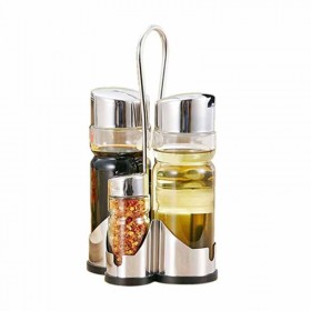 Juego Aceitera x 4 Piezas De Acero