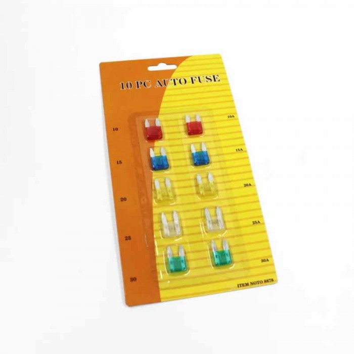 Fusible Auto Mini X 10 Blister 10,15,20,25,30 Amp