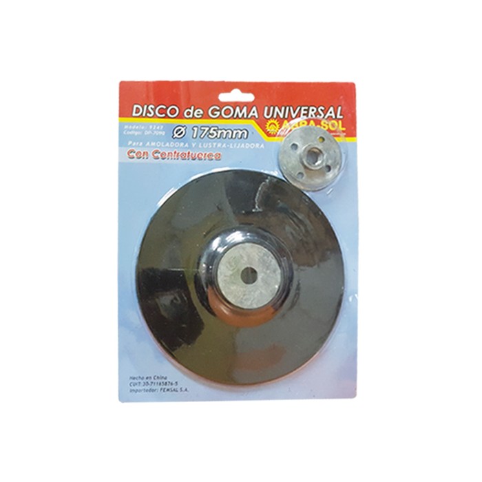Disco Goma 175mm Universal 4800RPM ABR0247