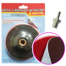 Disco Plástico con Velero 125mm con Rosca ABR0134