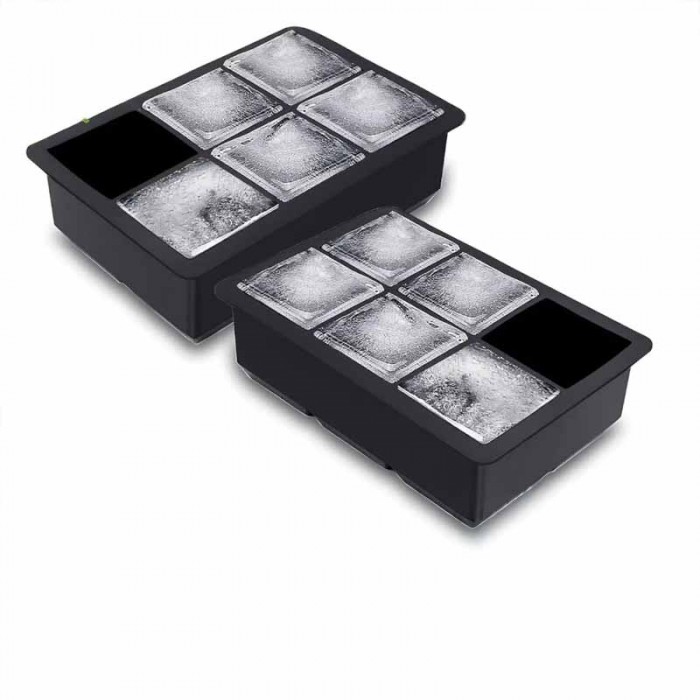 Cubetera Silicona Molde Hielo 6 Cubos 17x12x5cm