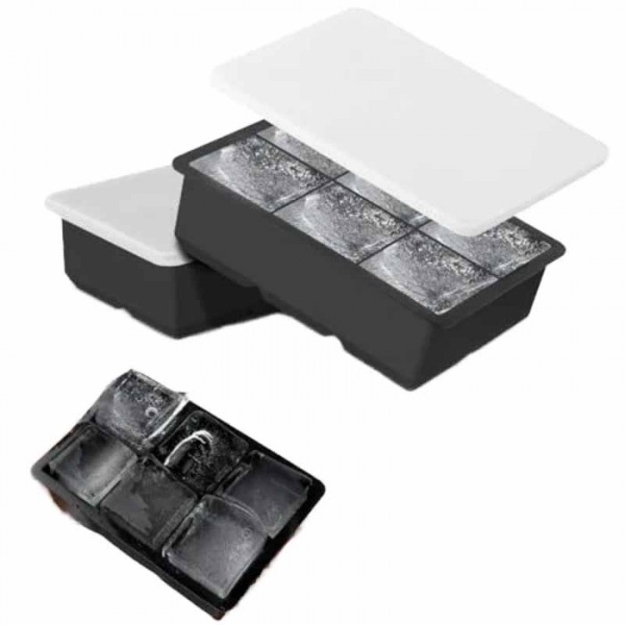 Cubetera Silicona Molde Hielo 6 Cubos 17x12x5cm