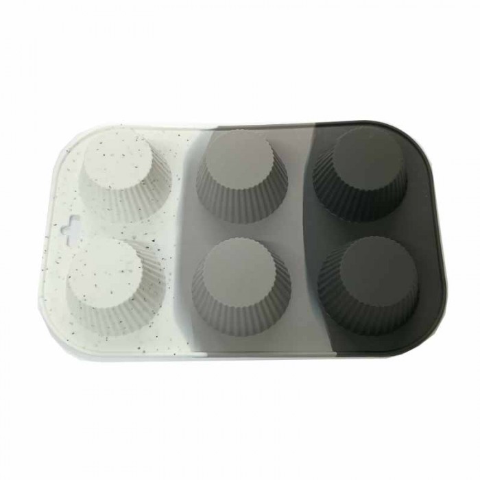 Molde Silicona Muffins Cupcake 6 Cavidades