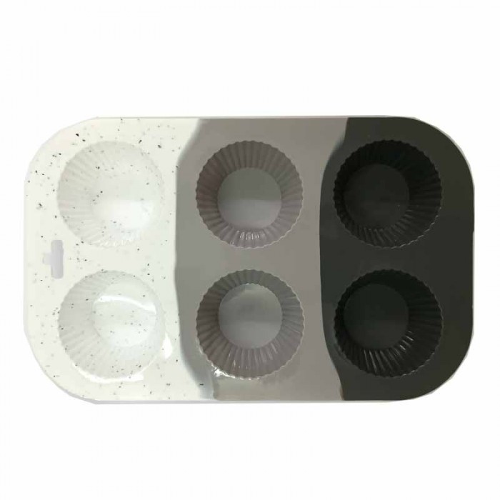 Molde Silicona Muffins Cupcake 6 Cavidades