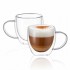 Taza Doble Vidrio 150ml Con Asa