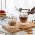 Taza Doble Vidrio 150ml Con Asa