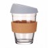 Vaso Vidrio 310ml Ecolife Con Tapa Silicona