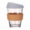 Vaso Vidrio 310ml Ecolife Con Tapa Silicona