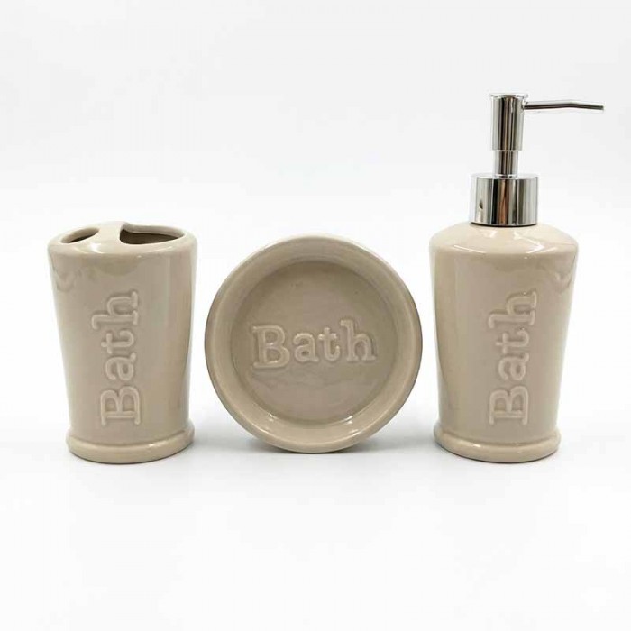 Set De Baño X3 Pcs Bath Ceramica
