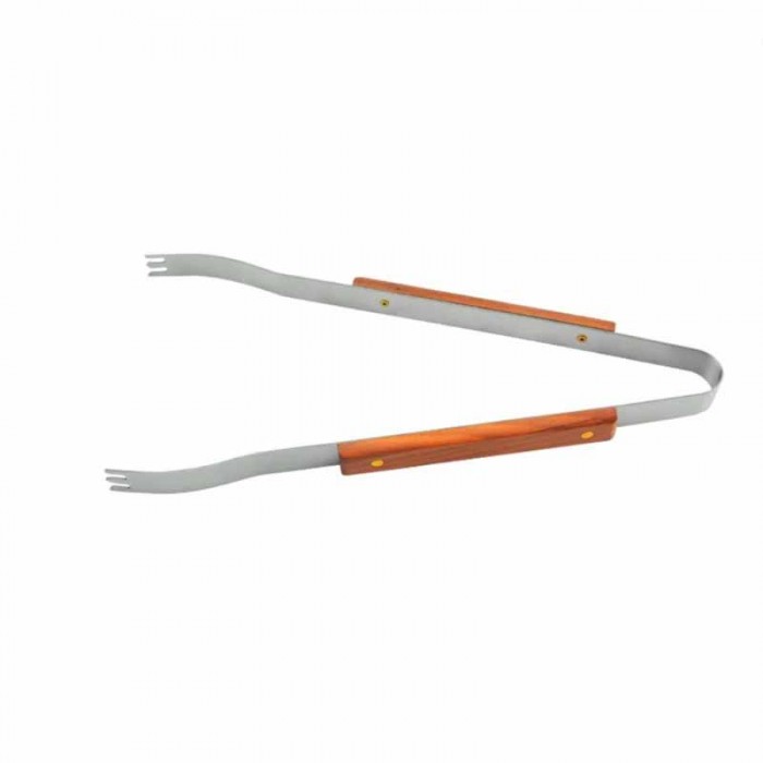 Pinza Asado Acero Madera