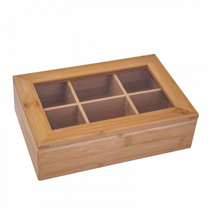 Caja Te Bambu 6 Divisorios