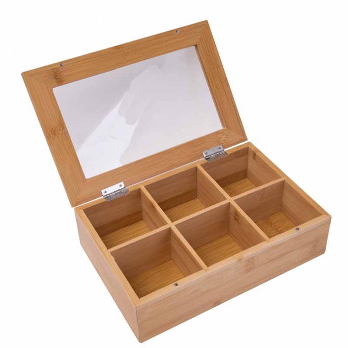 Caja Te Bambu 6 Divisorios
