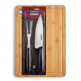 Set Churrasco + Tabla 38x28cm
