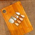 Set Tabla Bambu 35x24cm + 4 Utensilios Para Queso