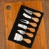 Set Tabla Bambu 35x24 Cm +6 Utensilios Para Queso En Caja