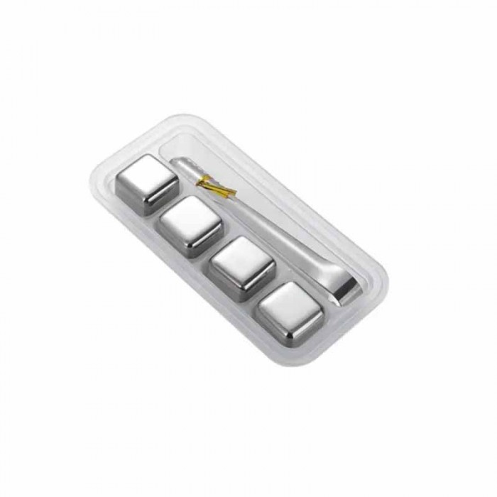 Cubos Hielo X 4 C/Pinza 16x12 Cm