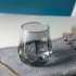 Vaso Vidrio X6 Gris Octogonal 330ml