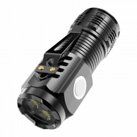 Linterna 3 Led Tactica Recargable Multifuncion Usb