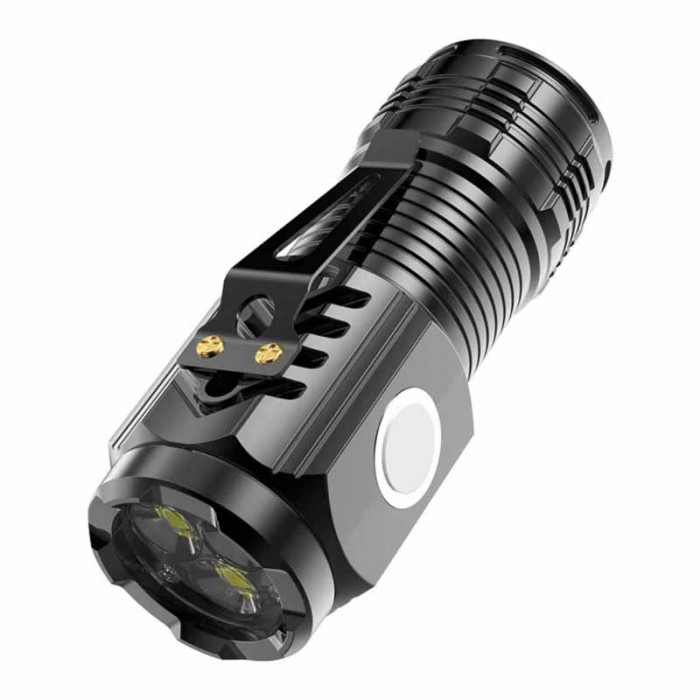 Linterna 3 Led Tactica Recargable Multifuncion Usb