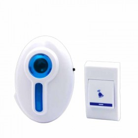 Timbre Inalámbrico Pila 38 Melodías Luz Led Candela
