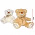 Oso Con Moño 28cm Pata Huella 2 Colores 1350 Peluche Phi Phi