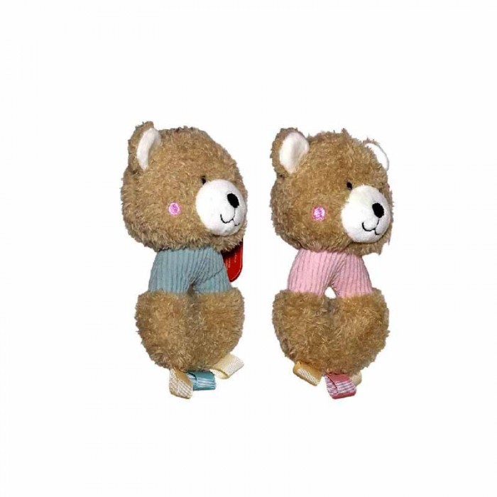 Sonajero Con Agarre Oso 14cm Rosa / Verde 6312 Phi Phi