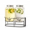 Dispenser Vidrio 3.8lts Doble Relieve Base Metal