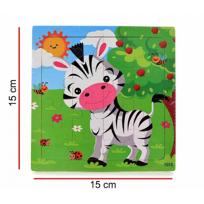 Puzzle Madera 16pcs 15x15cm