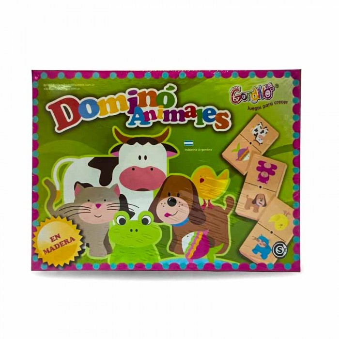 Domino Madera Clasico / Animales Caja