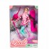 Muñeca Articulada Invierno Con Tabla De Snowboard Y Skies