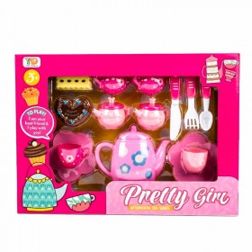 Set Te Flor 14pcs Con Muffins