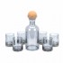 Jarra Vidrio 1.5 Lts C/Vasos 260ml Fume