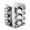 Especiero Giratorio Cuadrado Acero X12pcs